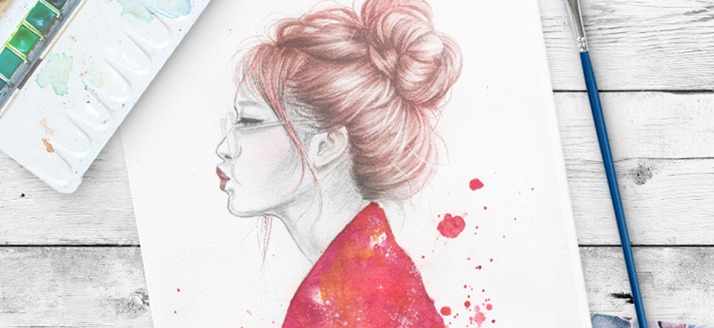 Banner Jiyeon Watercolor Pikapoppin