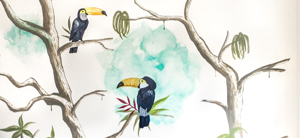 Banner Mural Watercolor Pikapoppin